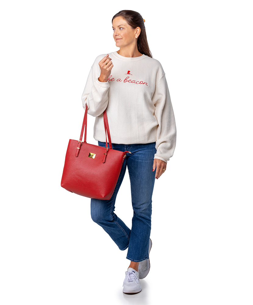 Primary image St. Jude Ruby Glam Faux Leather Tote